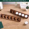 Wall Mounted Golf Ball Display Case Storage Rack Wooden Golf Ball Organizer 6 Standard Size Storage Box Enduring