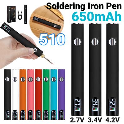 510 Gäng Batteri Patron Penna 650mAh Batteri Digital 510 Elektrisk Lödkolv Elektrisk Lödkolv Penna Löd Reparationsverktyg