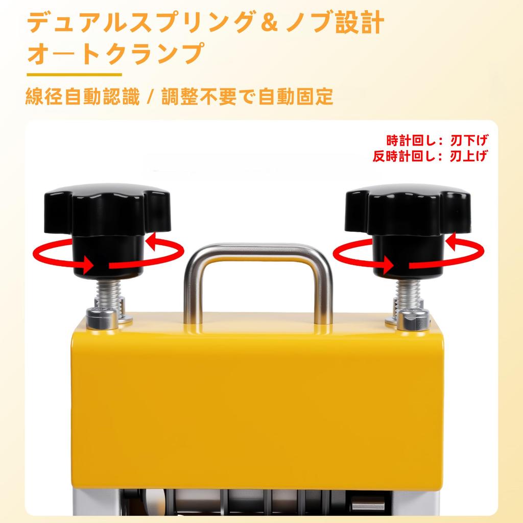GeLuEla Wire Stripper Cable Manual and Electric Compact and for Electrical Work and Professional Use Stripper, Dual-Use, 6-Hole Compatible, 3-17mm,