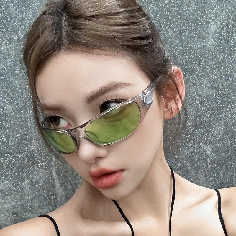 Retro  Men Oval Sunglasses Women Fashion Sports Goggles Popular Cat Eye Sun Eyewear Ladies Uv400 Eyeglasses