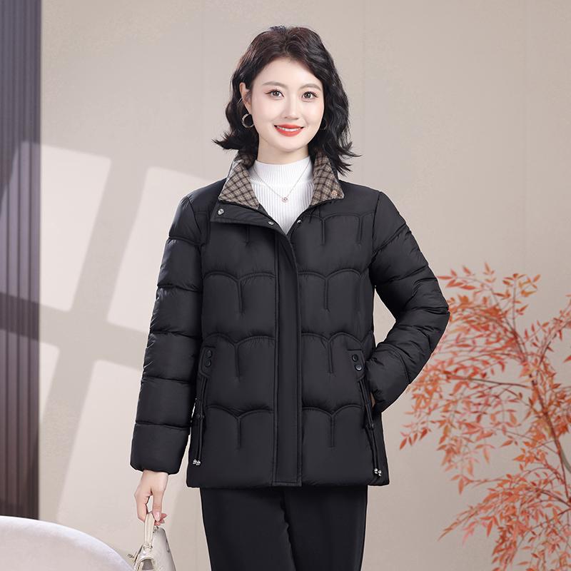 

Parkas Women Autumn Winter Coat Cotton Jacket Lapel Female Outerwear Casual Tops XXXXXXL