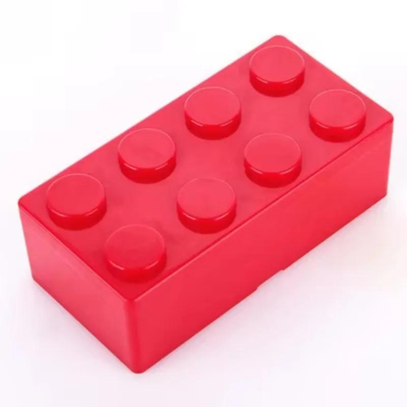 1PC Building Blocks Stackable Storage Box Office Stationery Sundry Desktop Storage Box Cosmetic Storage Boxes