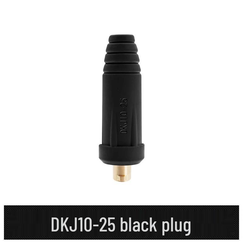 European Style Class A Welding Machine Plug & Socket with Thickened Brass DKJ10-25/35-50 Male-Female Coupler