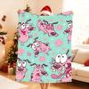 Kawaii Cartoon C COURAGE T The C Cowardly D DogS Blanket ForSoft Throw Blanket for Picnic Bed Sofa Home Bedroom Warm Comfortable
