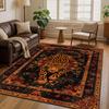 Covor Persian Leopard Vintage pentru Living Zonă Mare Canapea Mese de Cafea Covorașe Decorative Antiderapante Vestiar Casă Americană