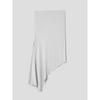 Anggae Light Jersey Unbalanced Long Skirt Silver