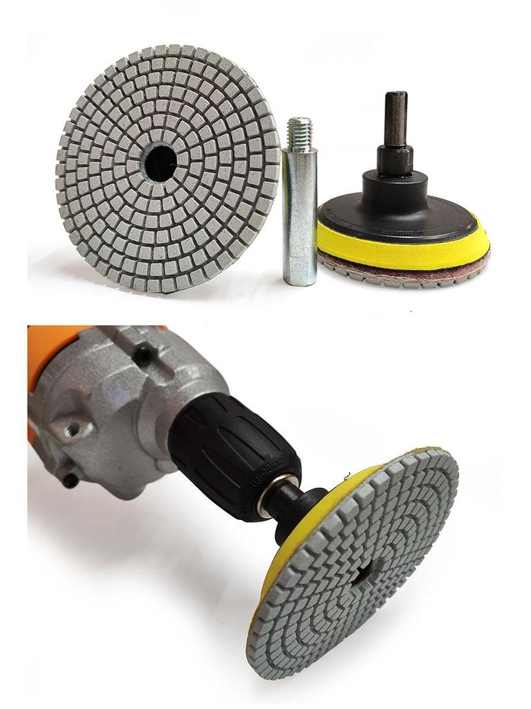 Diamond Head Polishing Pad for Drills: Marble, Quartz, and Stone Grinding