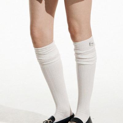 COQUET KNIT OVER KNEE SOCKS WHITE