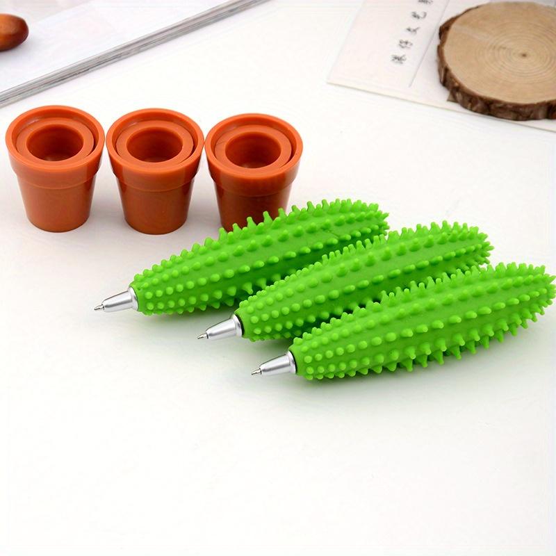 Return To School Season 1pc 0.5mm Creative Fine Stationery Cactus Bonsai Ballpoint Pen Cute Fashion Office Supplies Desk Pen