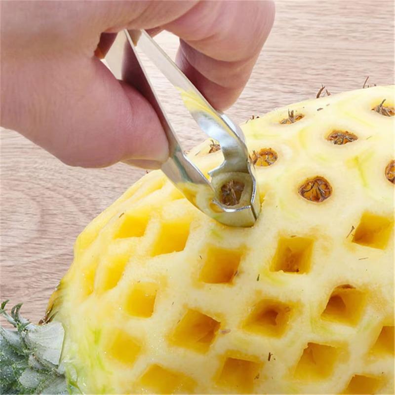 1pc Household Pineapple Strawberry Gourd Seed Digging Clip Tip Triangle Clip  Pineapple Core Remover Kitchen Tools