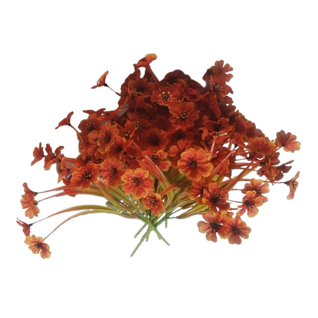 10pcs Artificial Fall Flowers Real Looking Vibrant Colors No Fade Fall Fake Flowers for Farmhouse Home Garden Decoration