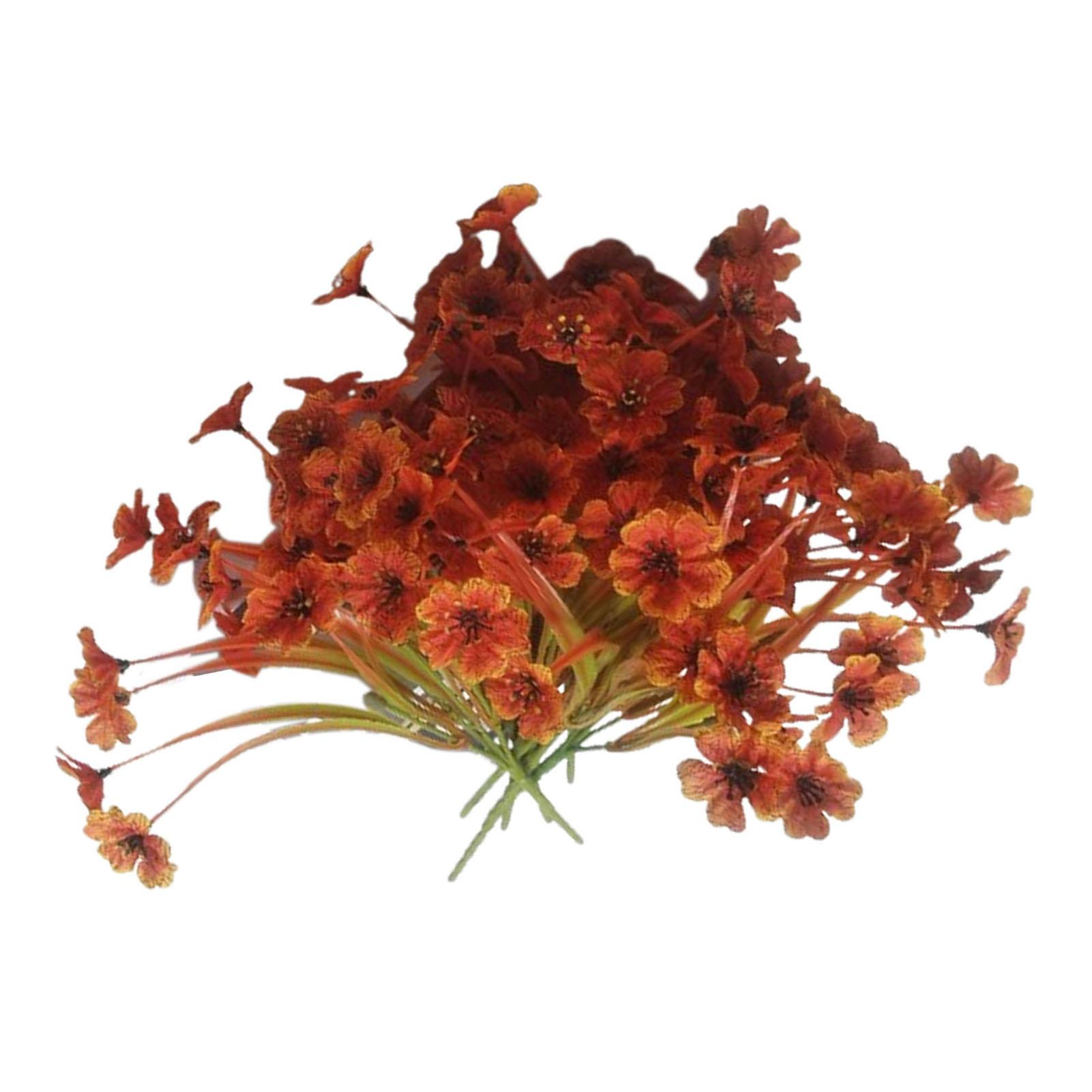 

10 шт. искусственных осенних цветов, реалистичные яркие цвета, не выцветают, осенние искусственные цветы для фермерского дома