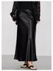 Summer Satin Slimming Bias Cut A-line Mermaid Skirt for Women
