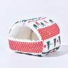 Winter Warm Cotton Nest for Small Pets - Hamster, Rabbit, Mouse House with Floral Design