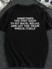 Plus Size, 'S & 'S Oversized T-Shirt with Funny Sometimes You Just Have To Sit & Let The Train Destroy Itself Slogan - S