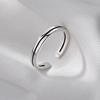 925 Silver-Plated Double-Layer High-End Open Luxury Ring for Women