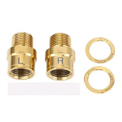2pcs 16mm Bike Pedal Extenders Ti Alloy Extended Pedal Spacer with Washers for Mountain Road Bikes