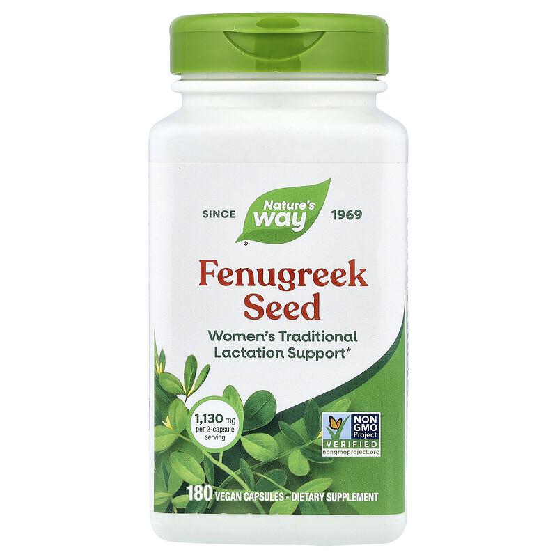 Fenugreek Seed, 180 Vegan Capsules (565 mg per Capsule)