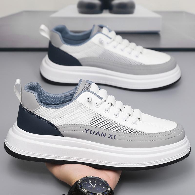 Summer Men's Sports Shoes 2025 Platform Mesh Breathable Comfortable Non Slip Casual Shoes Outdoor Running Sports Shoes Sneakers