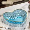 Love Fruit Plate Festive Coffee Table Fruit Plate Home Living Room Light Luxury High-End Snacks Premium Crystal Fruit Pot Candy Plate