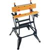 BLACK+DECKER WM550-XJ Folding Workbench Vice - 2 Bamboo Jaws - Maximum Load 250 Kg