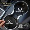 2PCS Car Cup Coasters For 3 Axela Atenza CX-5 CX-30 CX-50 Waterproof Non-slip Easy Clean Interior Mat Car Accessorie