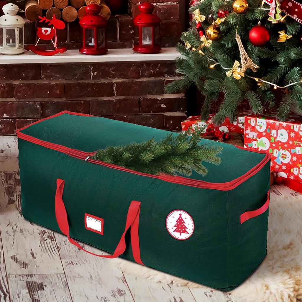 Christmas Tree Storage Box 600d Oxford Waterproof Christmas Tree Storage Bag with Handles Zipper Container for Fits Up To 7.5ft