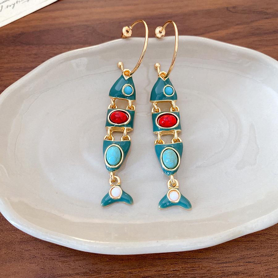 

Модные серьги-подвески для женщин синий