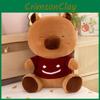 Red Sweater Smiling Capybara Plush Toy Soft Stuffed Animal Girls Gift Doll Kids