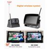 Digital Wireless 7" DVR quad monitor loop video recording solar magnetic reverse backup cameras for Caravan