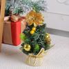 1Pcs 2025New Mini Small Christmas Tree Red Office Christmas Tree Restaurant Desktop Christmas Decorations