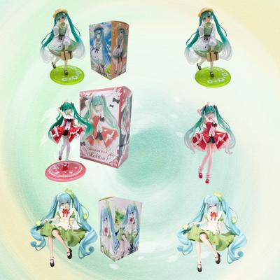 Animación Anime Chica Hermosa Hatsune Miku Hecho a Mano Hatsune Miku Hatsune Miku Linda Hecho a Mano PVC Modelo Decoraciones