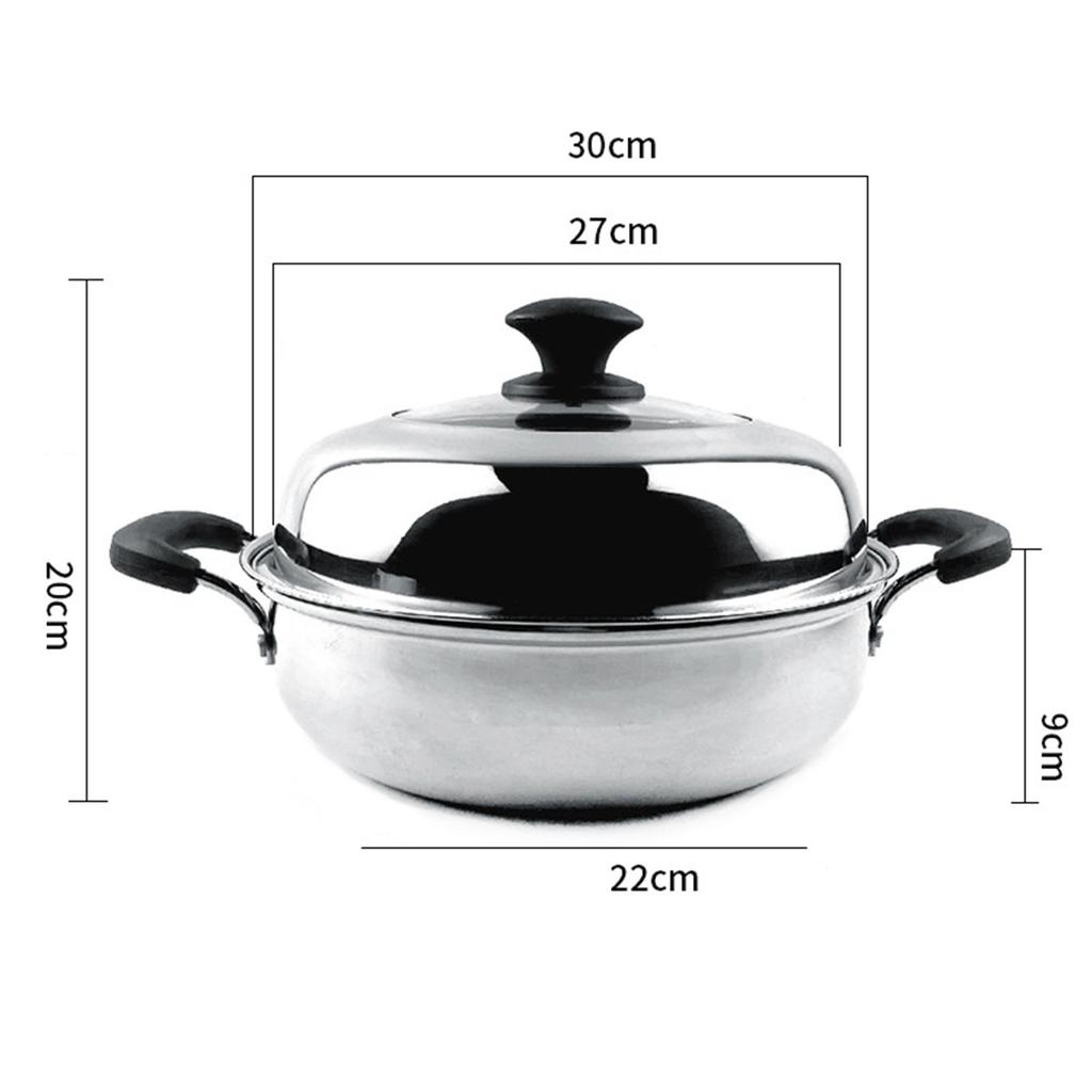 Stainless Steel Steam Pot Professional High Efficiency Thickened Single Layer Stainless Steel