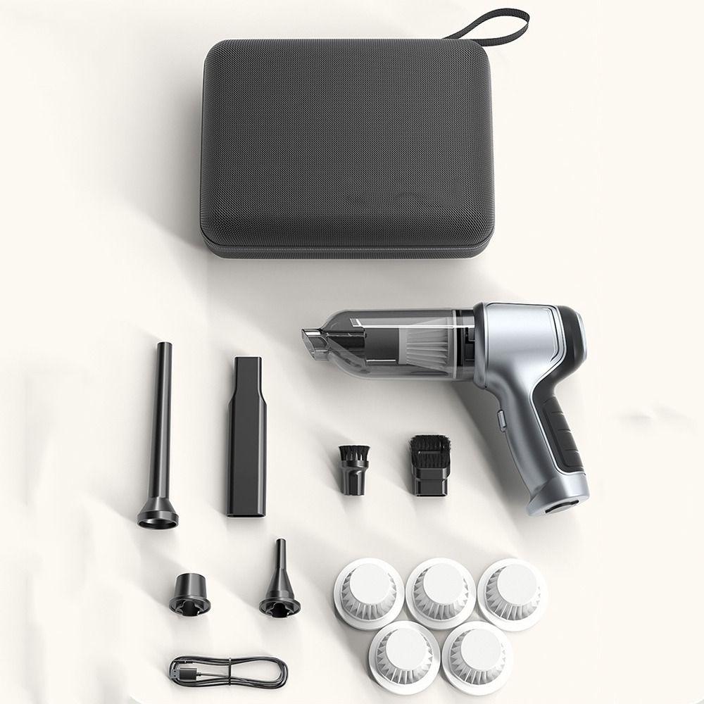 Zipper Closure Zipper Storage Box Large Capacity Mini Hair Vacuum Organizer  Car Air Pump