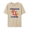 Cute Y2k Lobster Graphic Tees Unisex Summer Retro Aesthetic Seafood T Shirt Loose Cute La Dolce Vita Shirt Coastal Vacation Tops