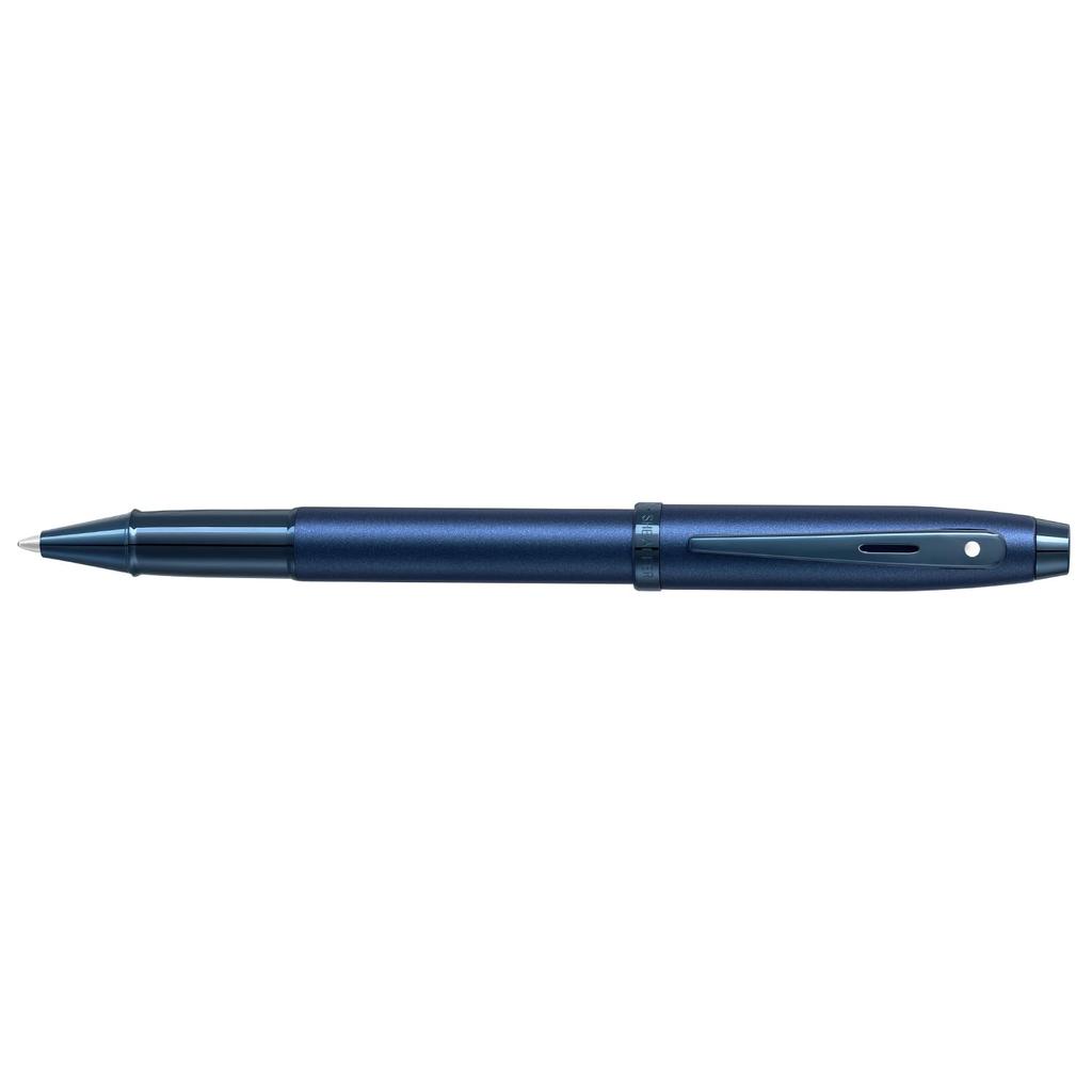 Sheaffer SF100 Ballpoint Satin Blue Lacquer SFE2937151 Oil-Based Pen, Finish,