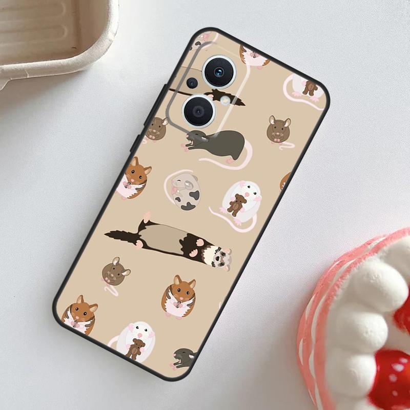 Mouse Rat Case For OPPO Reno 10 Pro 11F 4Z 5Z 8T 4 5 6 7 8 Lite OPPO Find X2 X3 Neo X5 X6 Pro Cover