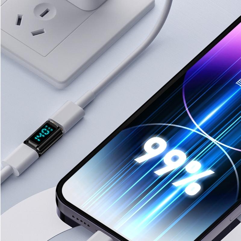 40Gbps Type C Adapter With LED Power Indicator, 140W Charging Data Transfer 8K60hz Video Transfer For Phones Laptops