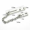 Solid Stainless Steel Safety Guard Lock Catch Strong Security Door Anti-theft Chain With Screws