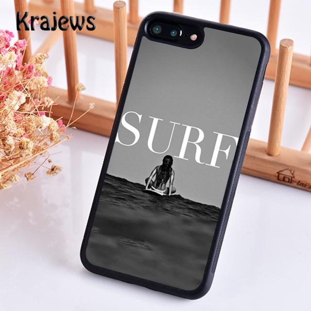 HAWAII BEACH SURF GIRL SURFING ART Phone Case Cover For iPhone 17 Air 16 15 14 Plus 12 13 Pro Max Coque Fundas