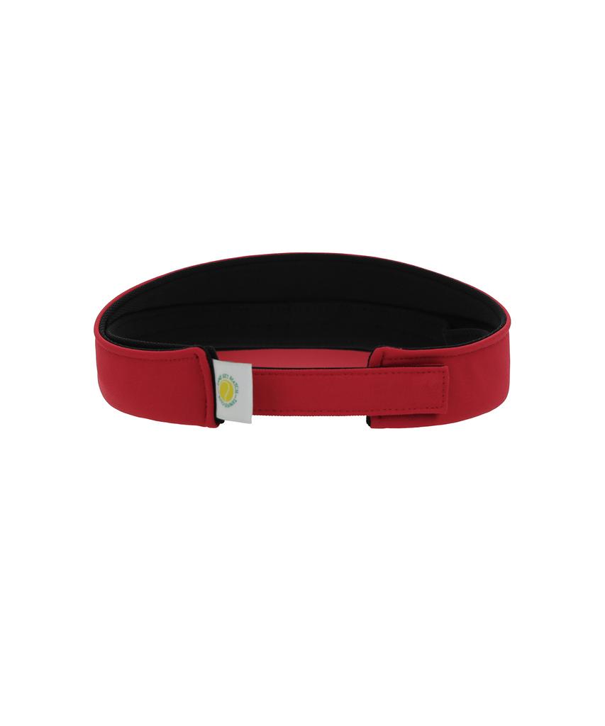 GAME SET MATCH Tennis Racket Embroidered Women'S Sun Visor [Red]