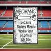 Metal Wall Art Sign, Mechanic Gift for Him, Hammer Garage Decor