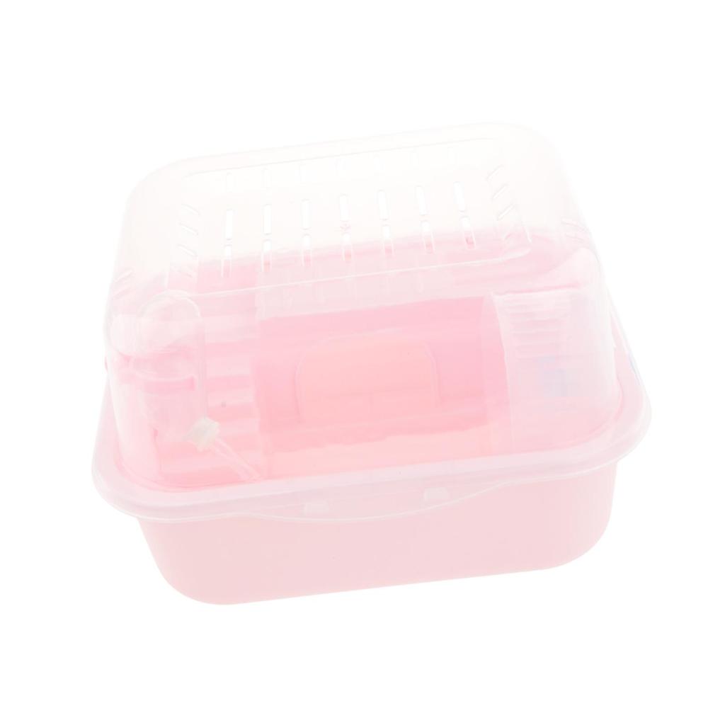 Durable Large Plastic Hamster Enclosure with Hideout and Platform for Guinea Pig Mouse Rat Small Animal Play Area