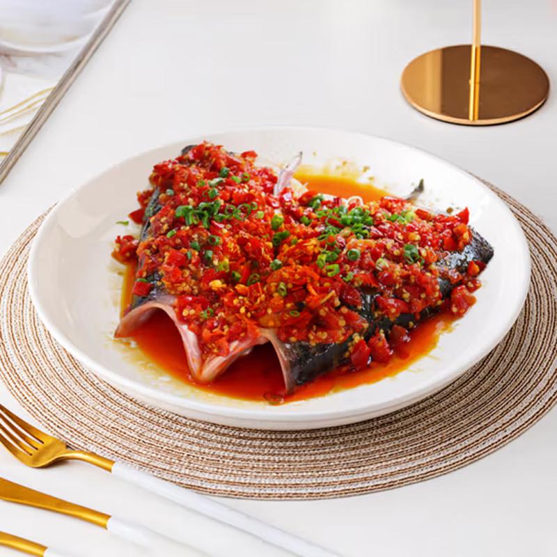 SIFAR 9-inch Ceramic Round Serving Plates, Set of 6