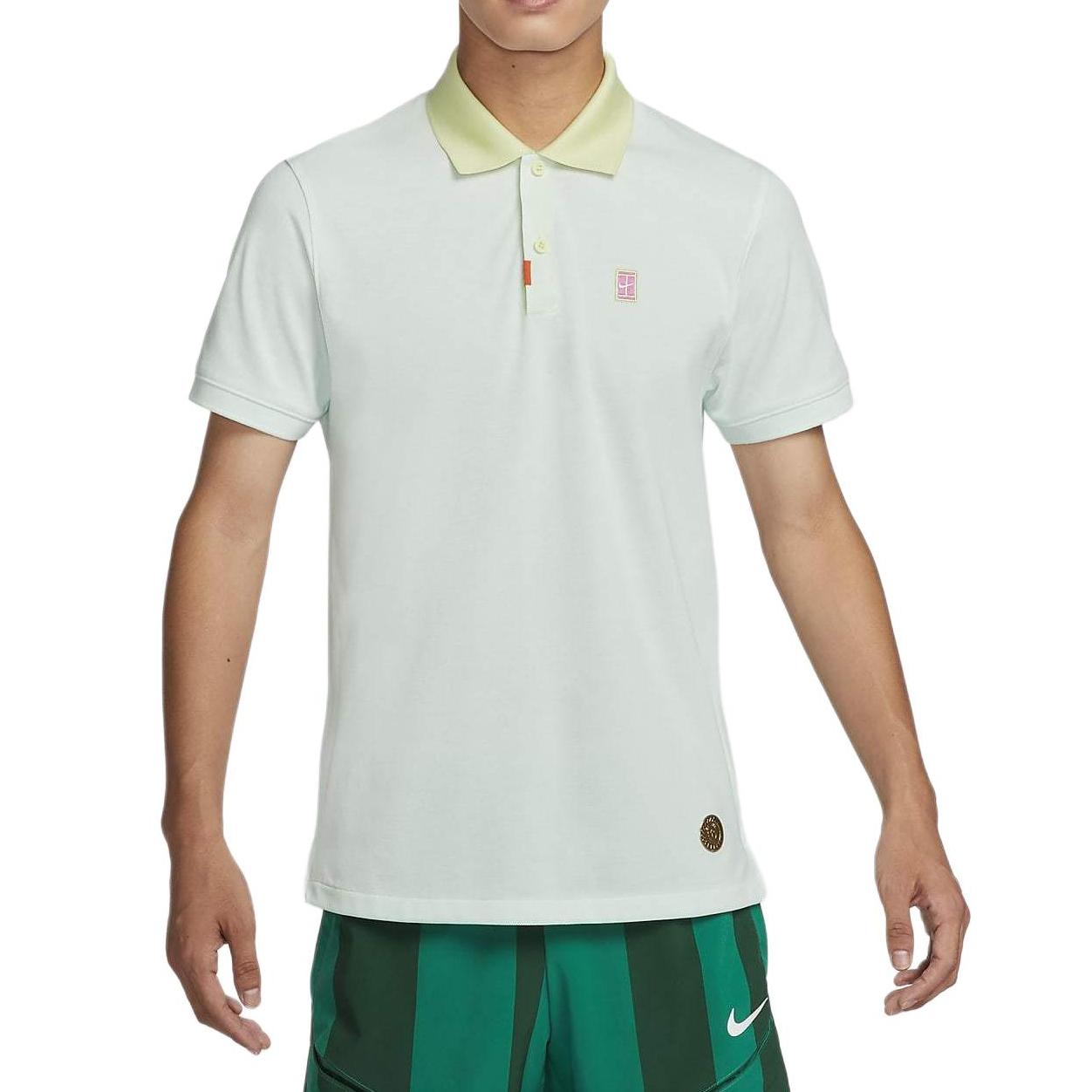 

Nike Heritage Color Block Collar Design Comfortable Breathable Short Sleeve Polo Shirt Men Polo Shirts Light-Green HM4460333 XXL