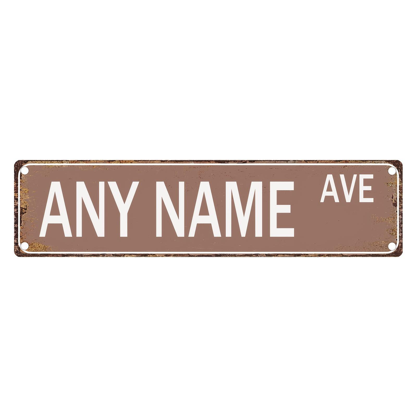 

1pc Custom Retro Metal Tin Sign Personalized Home Wall Decor