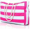 Becokan Beach Bags for Women Large Waterproof Beach Tote Bag Zipper Beach Bags Waterproof Sandproof Swim Pool Bag Large Tote
