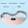 Electric Period Cramp Massager Vibrating Heating Belt for Menstrual Waist Stomach Abdominal Warm Palace Belt