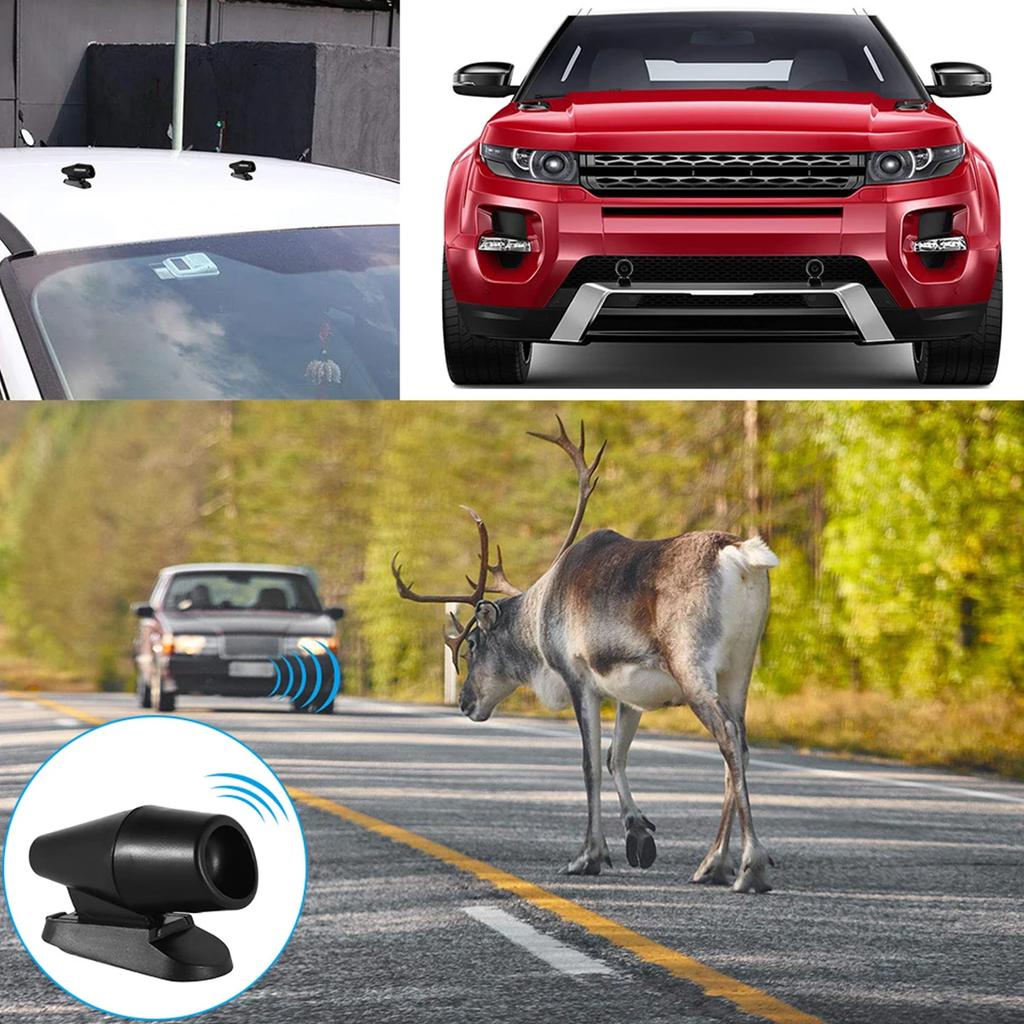 4Pcs Car Deer Whistle Vehicle Deer Warning Device Horn Automobile Car Deer Animal Whistle Repellent Devices with Extra Tapes