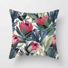 Tropical Palm Leaf Coniferous Decorative Double-Sided Polyester Cushion Cover Pineapple Yellow Green Car Throwing PillowcaseBZ--,(11)